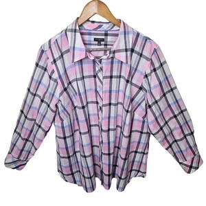 Talbots Womens Button Down Shirt Size 2X‎ Long Sleeve